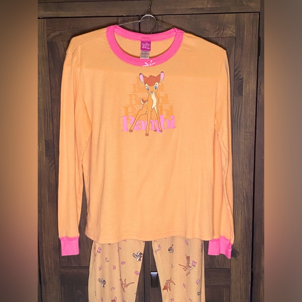 Disney Peach and Pink Bambi Pajama Set